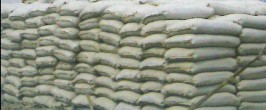 Powdered soil, silt (sludge) solidifying agent